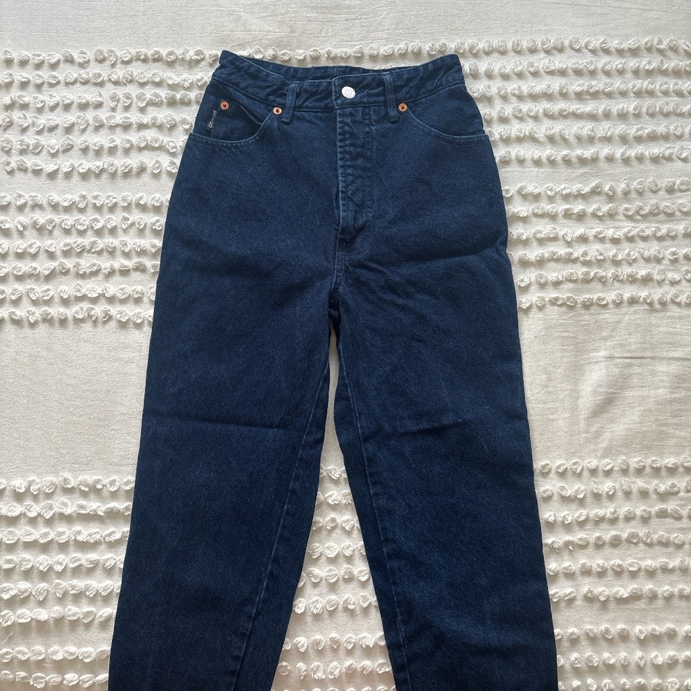Bongo, high waisted navy blue kids jeans
